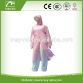 Ladies Pink PVC vinyl Rainwear Long Raincoat